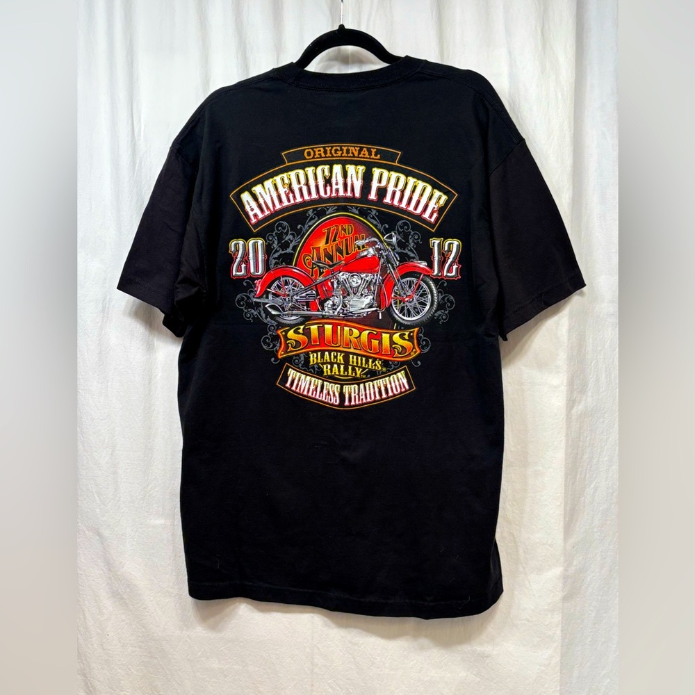 Sturgis 2012 Black Hills Rally 72nd Annual Harley Davidson Shirt Mens Large